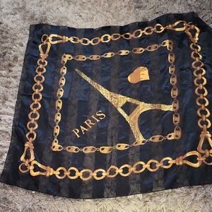 Black and Gold Paris Scarf